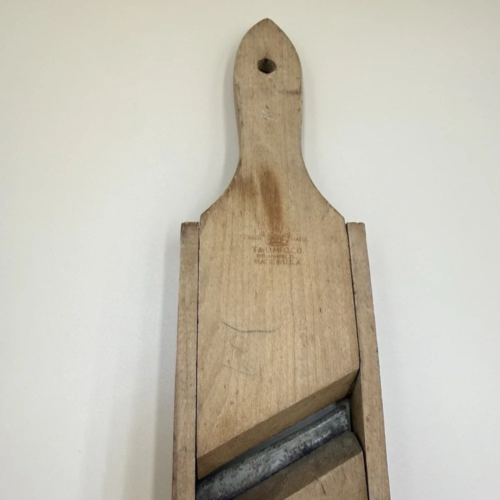Vintage Antique Wooden Kraut Cabbage Cole Slaw Cutter Slicer‎ Shredder Primitive